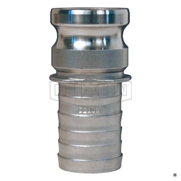Boss-Lock Type E Cam and Groove Adapter, 1-1/2 in, Male Adapter x Hose Shank, 316 SS, Domestic